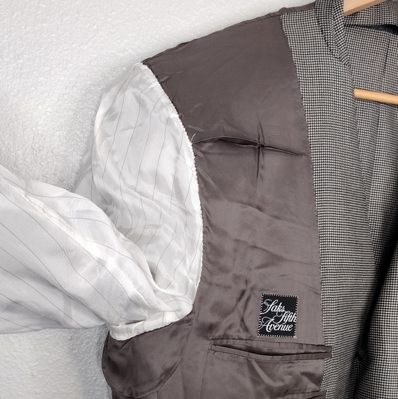 Canali Saks Fifth Avenue Silk Wool Blazer - Picture 11 of 16